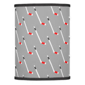 Red Ice Hockey Stick Pattern Lamp Shade (Front)