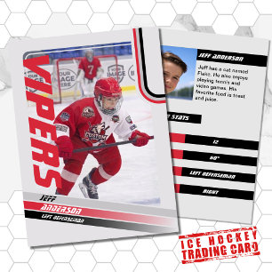 Red Ice Hockey Trading Card