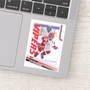Red Ice Hockey Trading Card Sticker