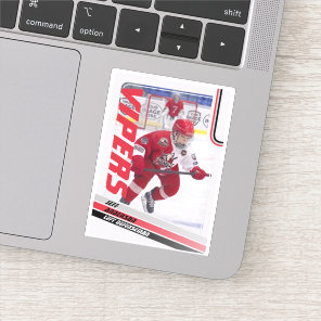 Red Ice Hockey Trading Card Sticker