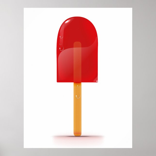 Red Ice Lolly Poster (Front)