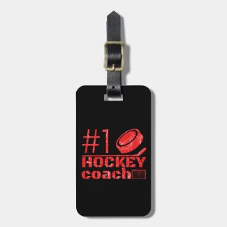 Red ice - Number 1 best hockey coach Luggage Tag