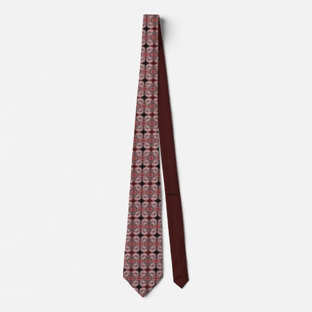 Red illusion neck tie (Front)
