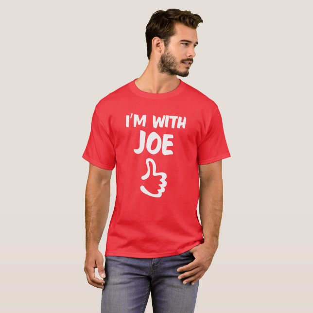 Red I'm With Joe shirt (Front Full)