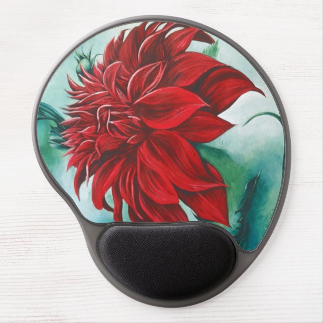 Red in Furry Gel Mouse Pad (Front)