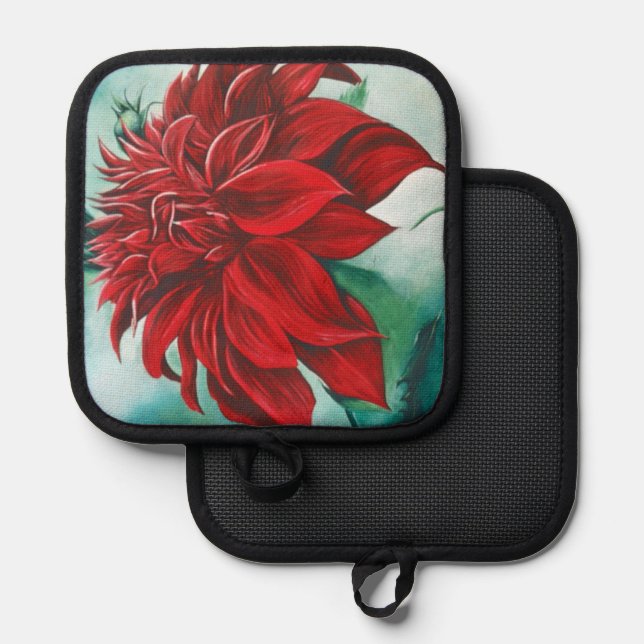 Red in Furry Pot Holder (Front/Back)