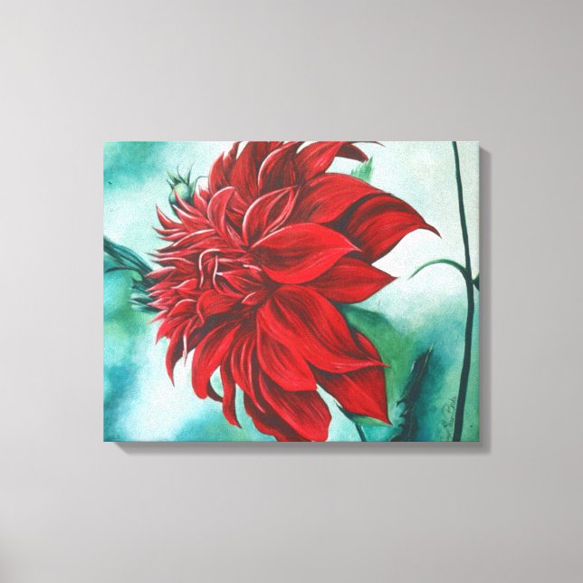 Red in Fury Canvas Print (Front)