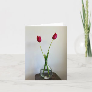 Red in Spring Letterpress Thank You Card