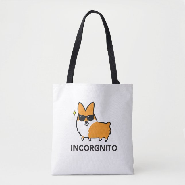 Red Incorgnito Premium Tote Bag (Front)