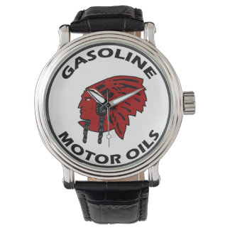 Red Indian Gasoline vintage tin sign reproduction Watch