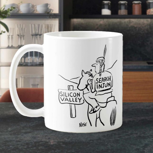 Red Indian on Horseback in Silicon Valley. Funny Coffee Mug (Creator Uploaded)