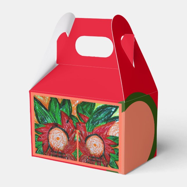 Red Indonesian Favor Boxes (Front Side)