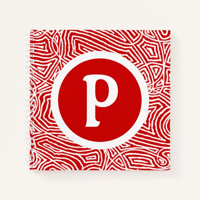 Red Initial Notebook (Front)