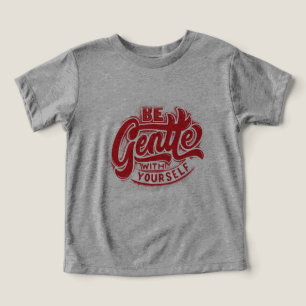 Red Inspiring Quote Typography T-Shirt Design Toddler T-shirt