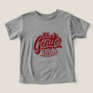 Red Inspiring Quote Typography T-Shirt Design Toddler T-shirt