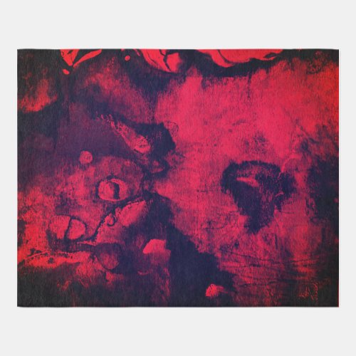 Red Intaglio by Dream_state Studios Rug