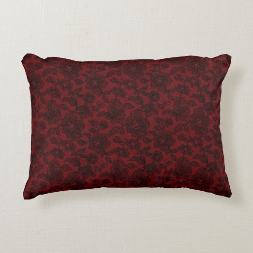 Red Intrigue Accent Pillow