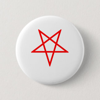 Red Inverted Pentagram Button