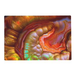 Red iridescent Fire Opal Placemat