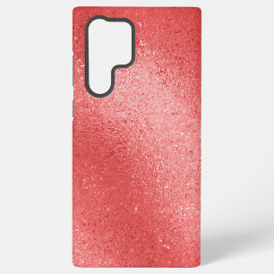 Red iridescent texture background samsung galaxy s22 ultra case