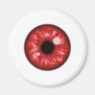 Red Iris Eyeball Creepy Horror Decor Magnet