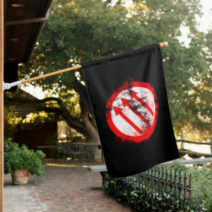 Red Iron Front Anti-Fascism Flag