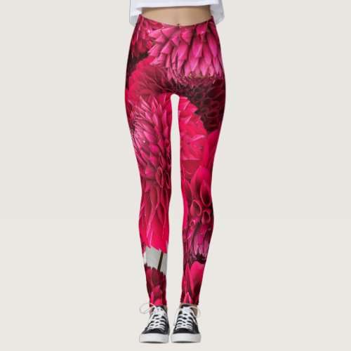 Red is the Color of Love Leggings
