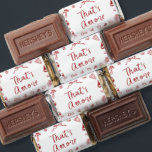 Red Italian That's Amore Pizza Engagement Party Hershey's Miniatures<br><div class="desc">🍫 That’s Amore Hershey’s Miniatures – Sweet Italian Party Favors! 🍕💍 Celebrate love Italian-style with these That’s Amore Hershey’s Miniatures, featuring a charming red-and-white hand-drawn pizza design. Perfect for engagement parties or rehearsal dinners, these delicious treats double as adorable favors for your guests. Display them on a candy table, tuck...</div>