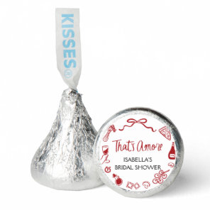 Red Italian That's Amore Pizza Pasta Bridal Shower Hershey®'s Kisses®