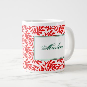 Red Ivy Personalized Mug by edentities at Zazzle