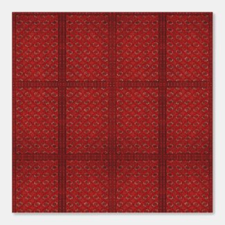 red jacquard pattern - oriental rug look 