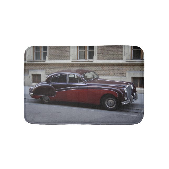 Red Jaguar Mark IX Bathroom Mat (Front)
