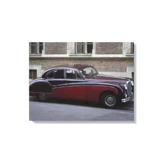 Red Jaguar Mark IX Canvas Print