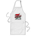 Red Jalapeno Chili Cook Off Competition Long Apron at Zazzle
