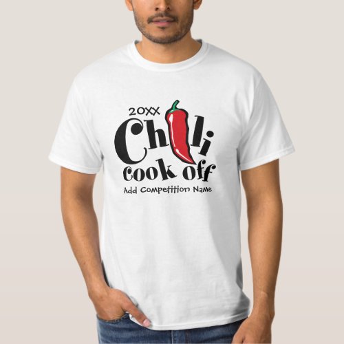 Red Jalapeno Chili Cook Off Competition T_Shirt