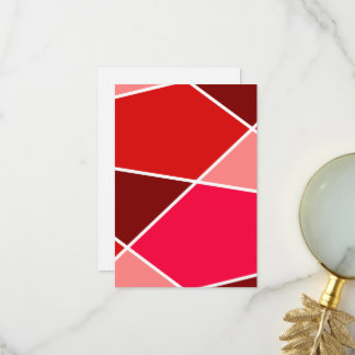 Red JanaiCreates Color Collection Thank You Card