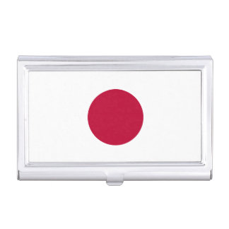 Red Japan Sun Business Card Case