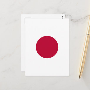 Red Japan Sun Postcard
