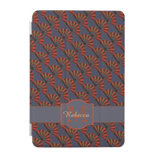 Red Japanese Antique Fans Elegant Personalised iPad Mini Cover