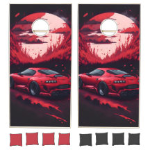 Red Japanese Supra Car Gift for Him Mancave