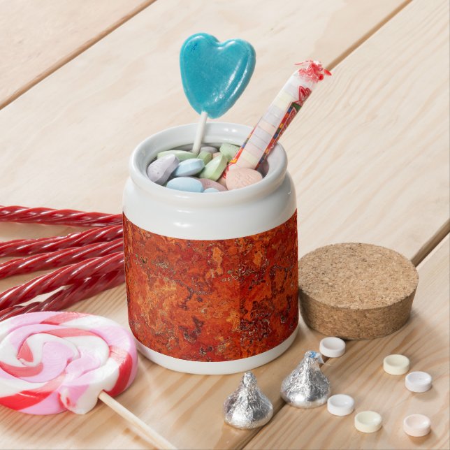 Red Jasper Design Candy Jar (In Situ)