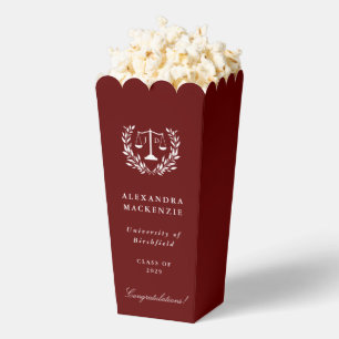 Red JD Law Scales Graduation Favor Boxes