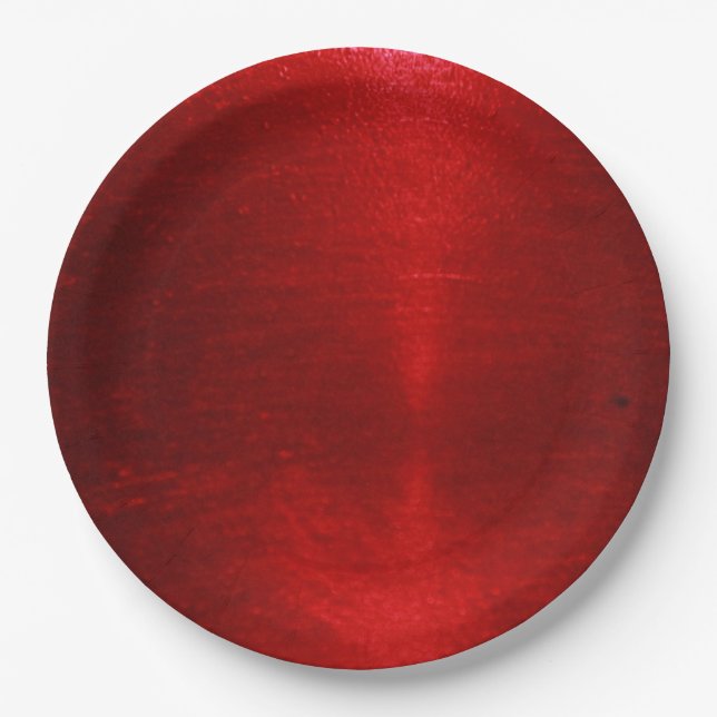 Red Jello Paper Plates (Front)