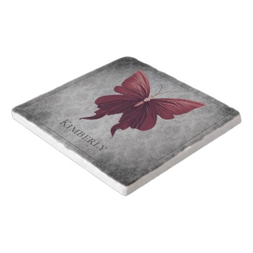 Red Jeweled Butterfly Trivet