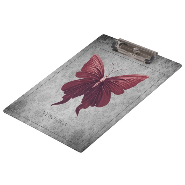 Red Jeweled Dragonfly Clipboard (Angled)