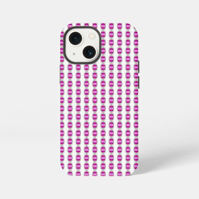 Red jewelry pattern iphone case (Back)