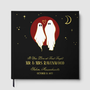 Red Joining of Souls Halloween Wedding Foil Guest Book