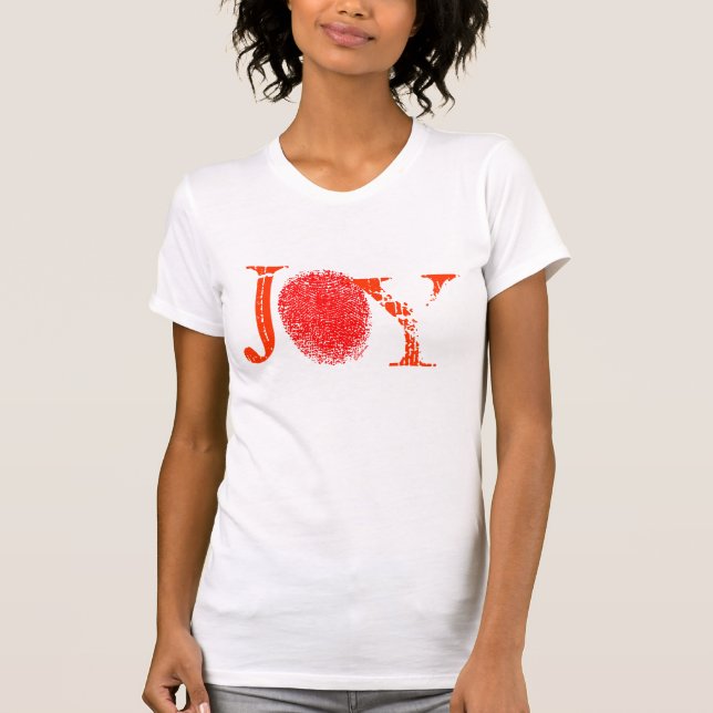 Red Joy Fingerprint T-Shirt (Front)