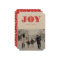 Red Joy Swedish Dala Horse Photo Holiday Card