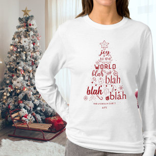 Red Joy to the World I Forgot The Lyrics Family T-Shirt